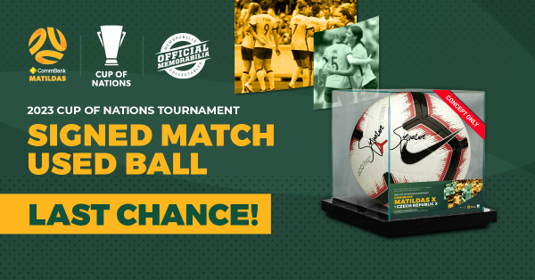 Get a piece of history! Bid now for a signed match ball from the Cup of Nations