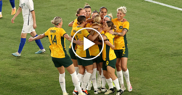 WATCH: CommBank Matildas book ticket to Paris with 10-0 victory over Uzbekistan