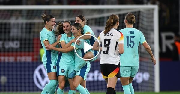 WATCH: CommBank Matildas claim historic win against Germany