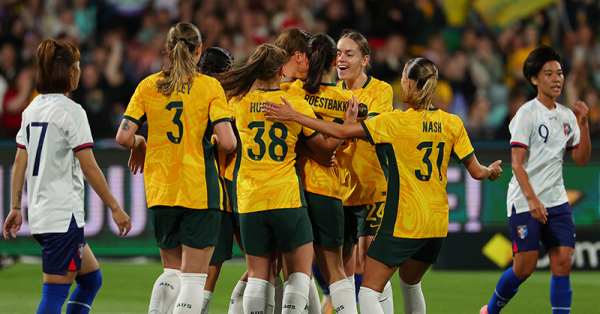 WATCH: CommBank Matildas end 2024 with 6-0 victory over Chinese Taipei