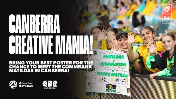 CommBank Matildas Poster Mania at GIO Stadium