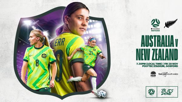 CommBank Matildas set to face New Zealand in Gosford