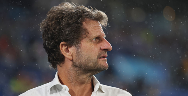 GOLD COAST, AUSTRALIA - MARCH 05: Joe Montemurro, Head Coach of Australia looks on prior to the AFC Women's Asian Cup Australia 2026 match between Islamic Republic of Iran and Australia Matildas at Gold Coast Stadium on March 05, 2026 in Gold Coast, Australia. (Photo by Cameron Spencer/Getty Images)