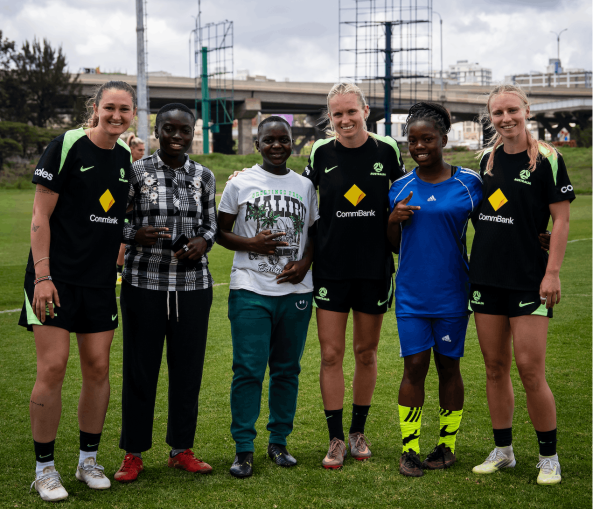 Kibera Girls x CommBank Matildas in Kenya