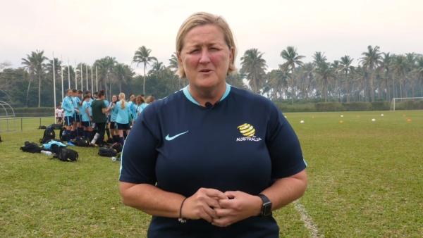 The Westfield Junior Matildas hold unique joint training session with the Tonga U19s