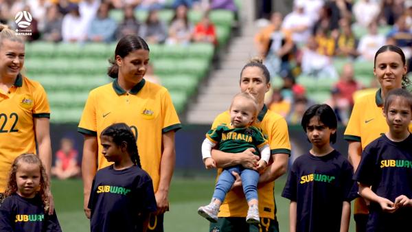 Katrina Gorry shares a special moment with daughter Harper
