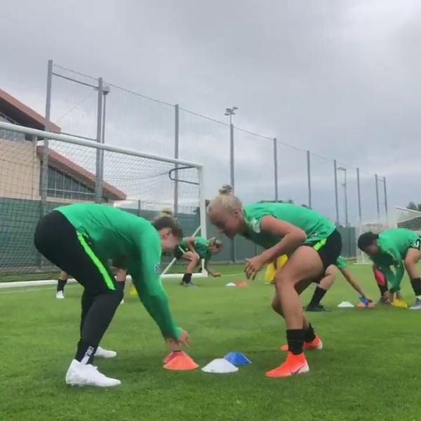 Heads, shoulders, knees and cones! A unique way to warm up