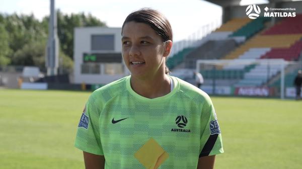 Sam Kerr eyes century for CommBank Matildas