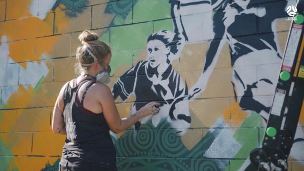 100 Years of Women's Football Mural