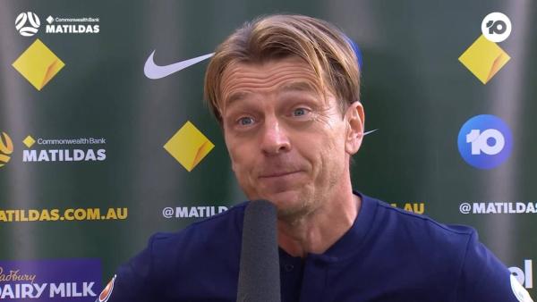 Gustavsson: Let's step out with the same energy | Interview | CommBank Matildas v Brazil