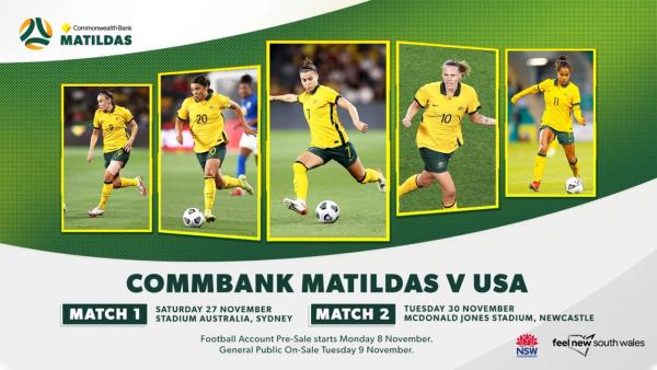 CommBank Matildas squad locked in to face the USA