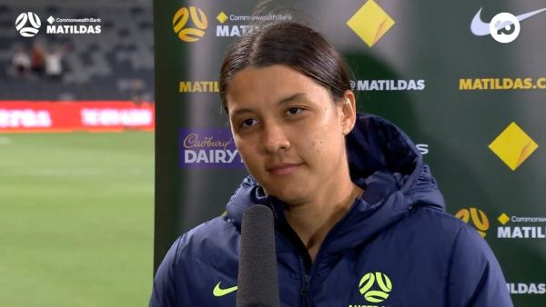Kerr: I'm really proud of the girls | Interview | CommBank Matildas v Brazil