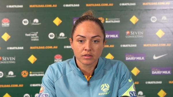 Kyah Simon: We never gave up | Press Conference | CommBank Matildas v USA