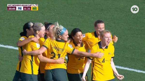 GOAL: Kerr - Matildas break the deadlock