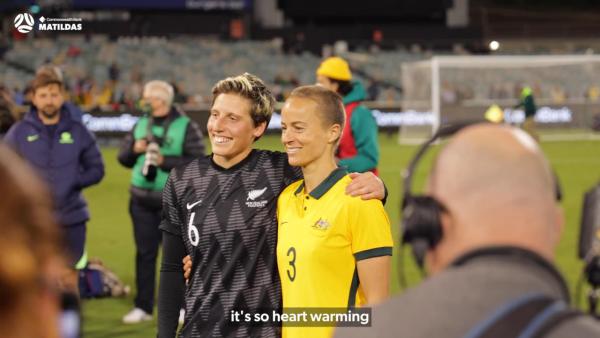 Aivi Luik shaves her head on the pitch in support of brother Noa