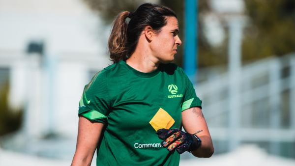 Lydia Williams talks after our first training session in Huelva