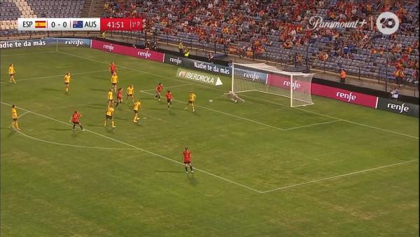 SAVE: Teagan Micah gets down low to deny Spain 