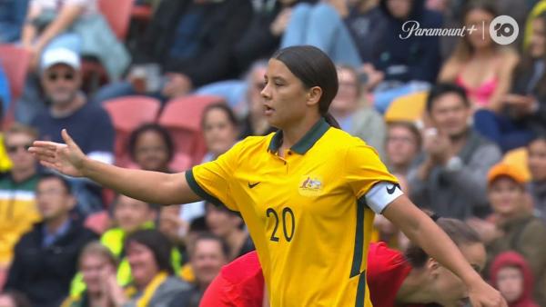 CHANCE: Kerr goes close to opening the scoring | CommBank Matildas v Canada
