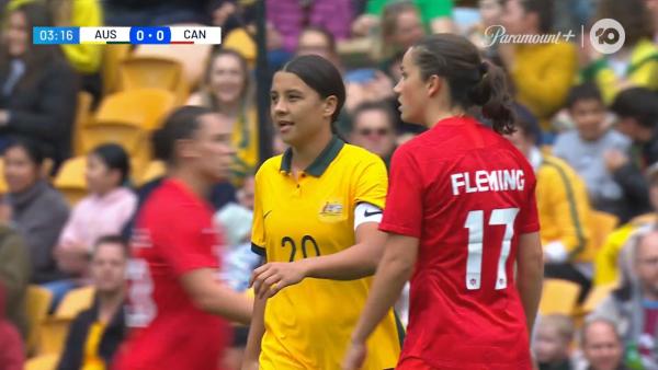 CHANCE: Kerr denied twice by Sheridan in first half! | CommBank Matildas