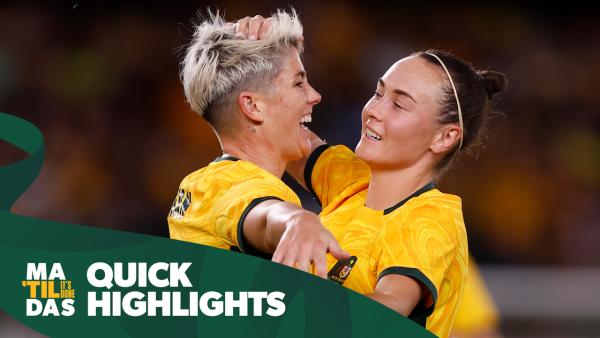 CommBank Matildas v Uzbekistan | Quick Highlights | Paris 2024 Asian Qualifier