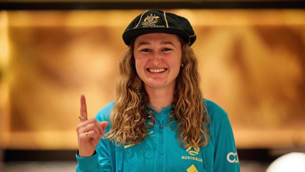 Wini Heatley receives her first cap ?