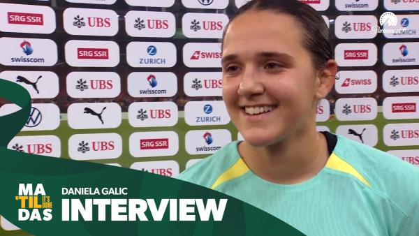 Daniela Galic | Post Match Interview | CommBank Matildas v Switzerland