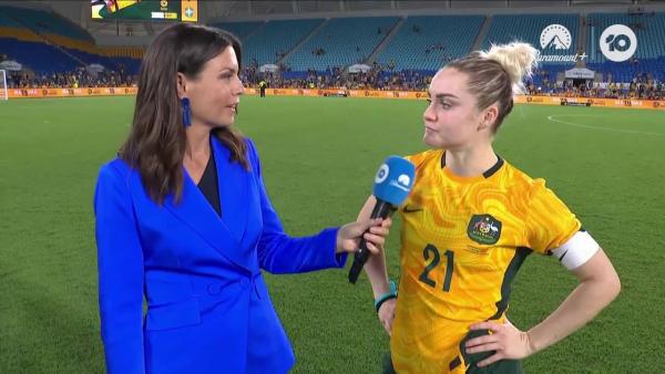 Ellie Carpenter: These games will go a long way for the next Asian Cup | Interview | Australia v Brazil - Game 2
