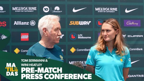 Tom Sermanni & Wini Heatley | Pre-Match Press Conference | CommBank Matildas v Chinese Taipei | GMHBA Stadium