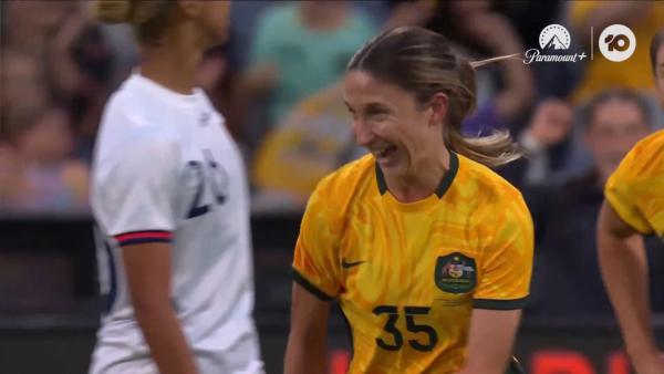 GOAL: A debut goal for Leah Davidson | Australia v Chinese Taipei Game 2 | International Friendly