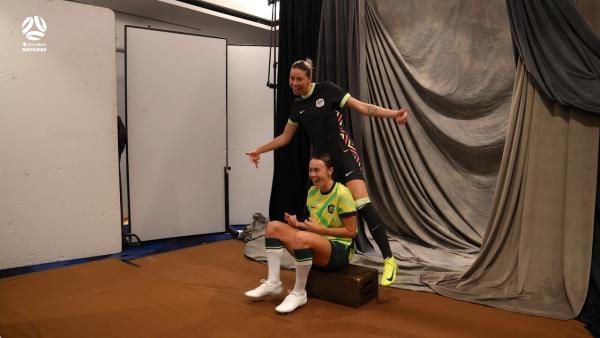 "I’m vibing it." 🔥  Our reactions to our new Nike kits! 