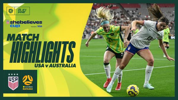 CommBank Matildas v USA | Quick Highlights | SheBelieves Cup