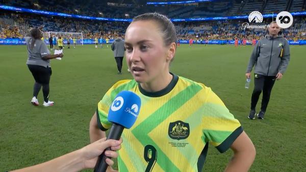 Caitlin Foord: It's massive to have 'Sammy' back | Interview | Australia v Korea 