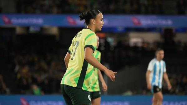 ⚡️ Amy Sayer’s triumphant post-ACL return is our Cupra Electric Moment of the Match from #AUSvARG ⚡️