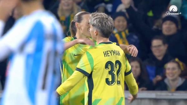 GOAL: Australia pounces on the mistake for 3-1 | Australia v Argentina Game 2 | International Friendly 2025