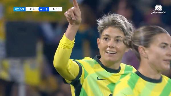 GOAL: Hometown-hero Michelle Heyman grabs her goal | Australia v Argentina Game 2 | International Friendly 2025