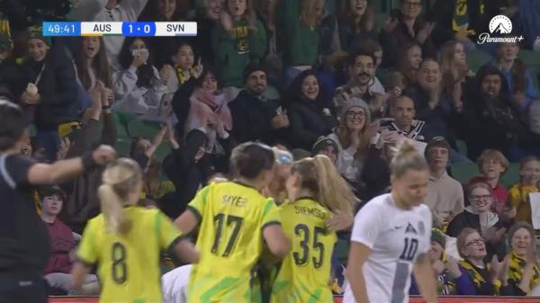 GOAL: Great build-up as Heyman makes it 1-0 | Australia v Slovenia Game 2 | International Friendly 2025
