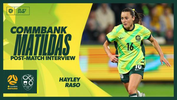 Hayley Raso | Post-Match Interview | CommBank Matildas v Slovenia