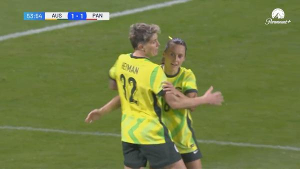 GOAL: Michelle Heyman ties things up | Australia v Panama Game 2 | International Friendly 2025