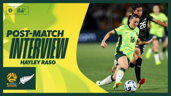 💬 Hayley Raso: I'm pretty happy with that on my left foot | Post-Match Interview | CommBank Matildas v New Zealand