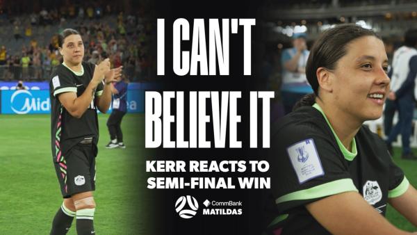 💬 “I literally can't believe it" 🥹 Sam Kerr reacts post-match to us booking a spot in the #WAC2026 Final