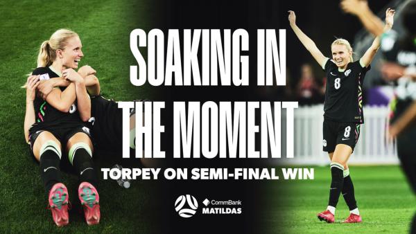 On her birthday, Torpey soaks the moment in as the side book their spot in the final 🥹