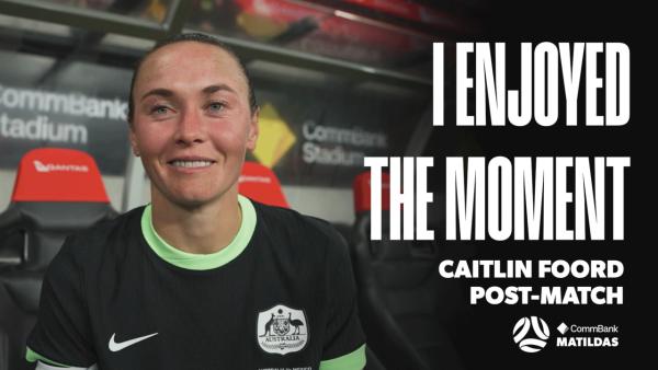 🗣️ Caitlin Foord on playing her 150th game | Post-Match Interview