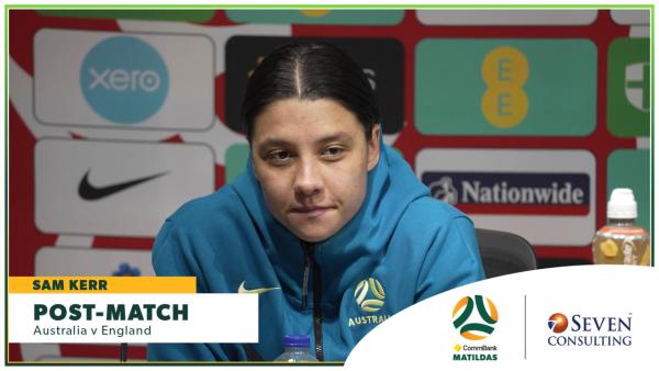 Sam Kerr | Post-Match Press Conference | CommBank Matildas v England