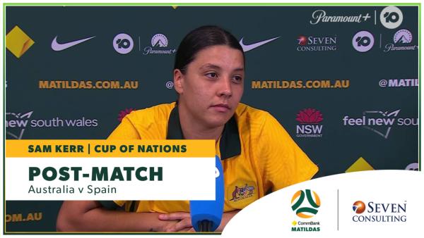 Sam Kerr: Post-Match Press Conference | AUS v ESP