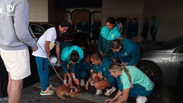 POV: Our team walk in Sydney before our opening match of the #FIFAWWC