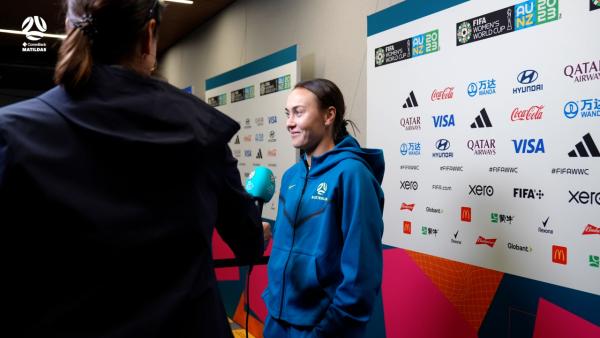 Behind the scenes at today's MD-1 press conference with Caitlin Foord ?