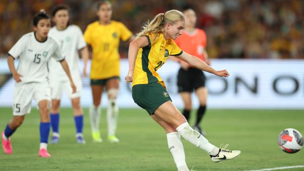 GOAL: Torpey scores debut goal to make it 5 | CommBank Matildas v Uzbekistan