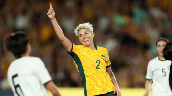 GOAL: Heyman caps dream first-half with 4th goal | CommBank Matildas v Uzbekistan