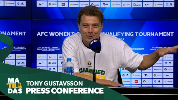 Tony Gustavsson: I liked the variation in attack | Press Conference | CommBank Matildas v Uzbekistan