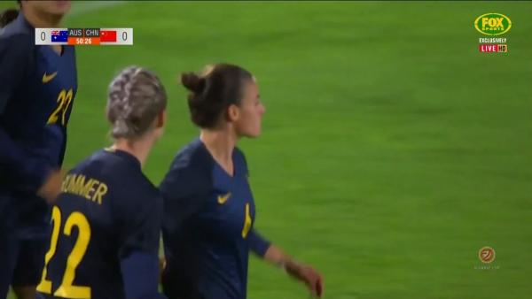 Matildas take lead through Logarzo